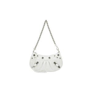 NWT Authentic Balenciaga Le Cagole Crocodile Embossed Mini Bag With Chain